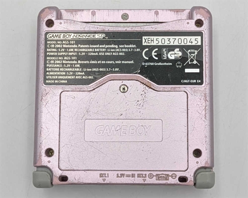 Gameboy Advance SP - Model AGS-101 - Pearl Pink - Konsol - SNR XEH50039479 (B Grade) (Genbrug)